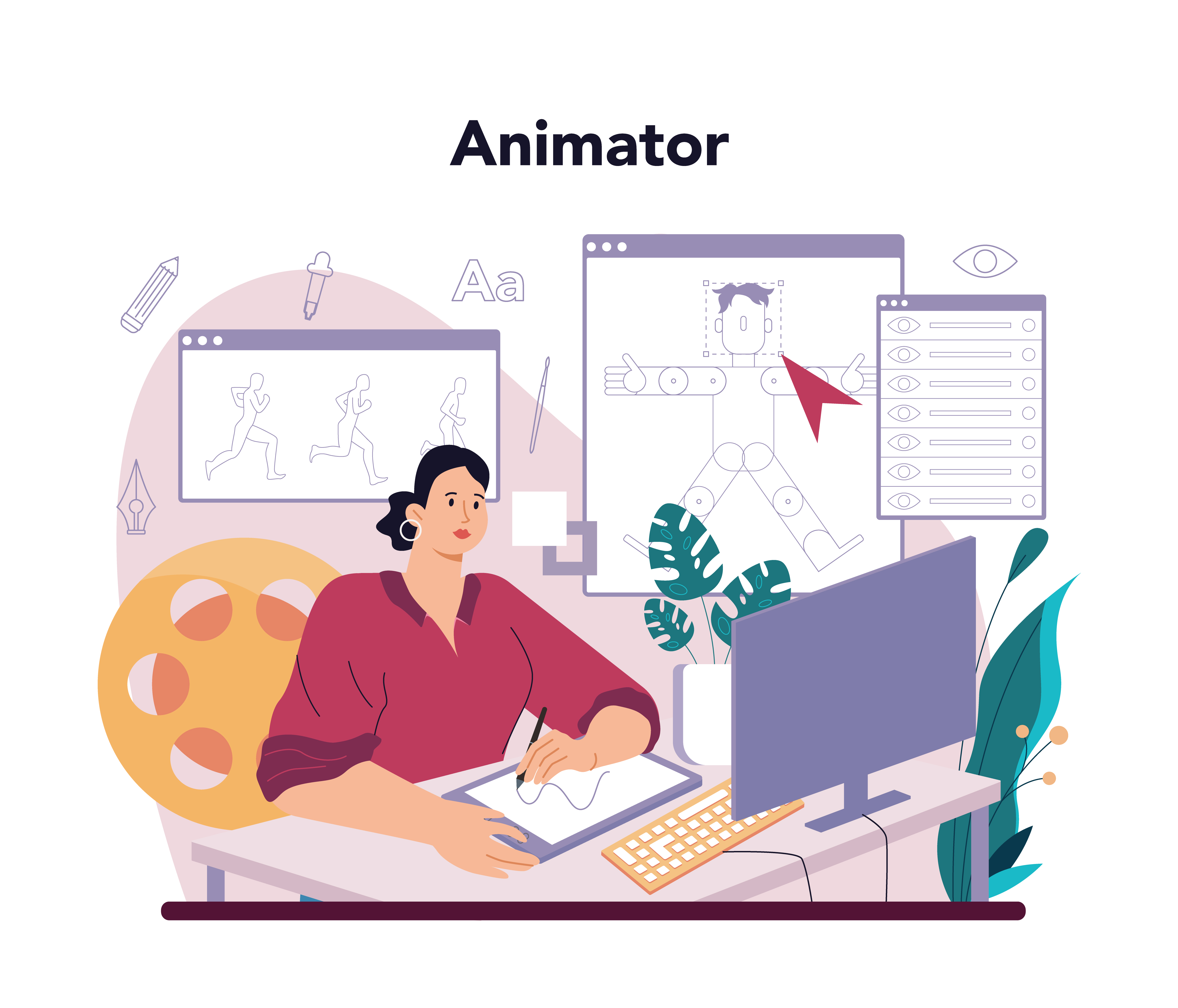 2D Animator illustration